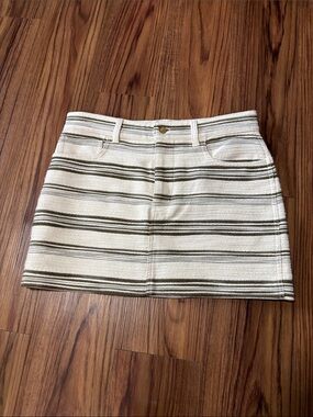 NWT Madewell Mini Skirt in Striped Tweed